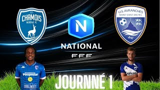 Chamois Niortais US Avranches 1er journnée 20232024 [upl. by Ameekahs445]