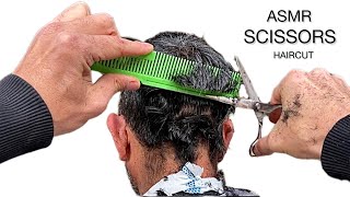 💈HOW TO CUT MENS HAIR WITH SCISSORS AND COMB  ONLY SCISSORS HAIRCUT [upl. by Aineg369]