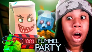 Playing PUMMEL PARTY With The Funniest Youtubers EVER [upl. by Ahteres]