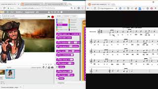 I pirati dei Caraibi  Trascrivere uno spartito su Scratch [upl. by Delastre]