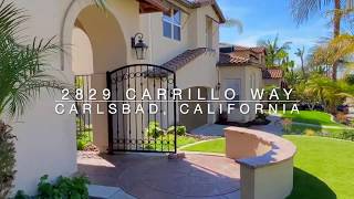 2829 Carrillo Way  Home for Sale in Carlsbad [upl. by Sdlonyer]