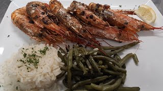 Recette de Cuisine Les Gambas en Persillade [upl. by Ybrek]