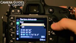 How to set time lapse mode on a Nikon D600 [upl. by Eiroj154]