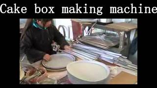 Cake box making machine cake paper carton making equipment [upl. by Rosco]