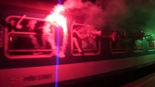 🔴 Szurkolói vonat indulása a Románia  Magyarország mérkőzésre 2013 teljes 🔥 🇭🇺🇷🇴🚂 [upl. by Worthington]