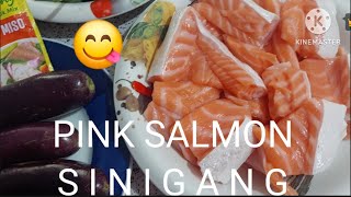 How to Cook Fish Sinigang Easy Recipe for Belly Pink Salmon Sobrang Yummy [upl. by Akemrej]