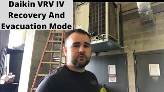 Daikin VRV IV  How To Activate Refrigerant Recovery And Evacuation Mode [upl. by Ellenhoj123]