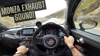 Abarth 595 Competizione POV Drive  Pure Monza Exhaust Sound [upl. by Hassin877]