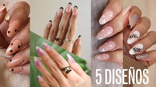 5 diseños de uñas tendencia 2023 con esmalte semipermanente [upl. by Jennifer118]