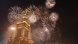 New years eve 2024 Warsaw  Poland [upl. by Winwaloe]