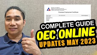 UPDATES PAANO KUMUHA NG OEC MAY 2023  OEC EXEMPTION ONLINE [upl. by Meara]