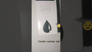 Camlin water board marker ink in black colour [upl. by Ynahpets]