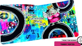 Bold Art Journal Page [upl. by Annahsohs]