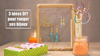 3 idées de rangement bijou DIY à faire vousmême [upl. by Ameen]