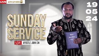 THE AGCOM SUNDAY SERVICE BROADCAST WITH APOSTLE JOHN CHI 19052024 [upl. by Alleinad743]