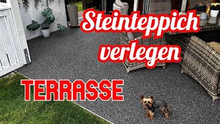 Steinteppich Terrasse richtig verlegen [upl. by Yrocal]