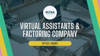 Virtual Assistants amp Factoring Company for Your Staffing Agency  Office Hours [upl. by Amihc]