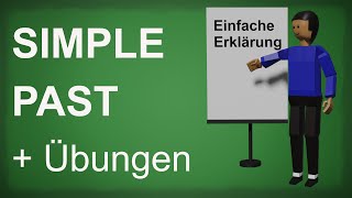 Simple Past  Bildung Fragen Verneinungen Einfach erklärt auf Deutsch  Übungen [upl. by Trueman]