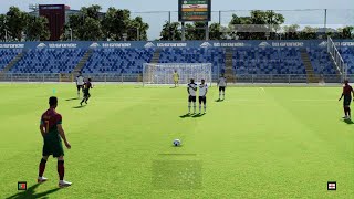 Ronaldo Knuckleball Freekick Insane movement  eFootball 2024 [upl. by Enairda782]