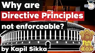 Directive Principles of State Policy explained  Why is DPSP not enforceable by the courts BPSC J [upl. by Morgun991]