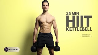 35 min SWEAT Kettlebell HIIT  Full Body  Explosive  Strength [upl. by Dawes799]