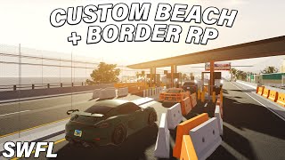 CUSTOM BEACH  BORDER ROLEPLAY  ROBLOX  Southwest Florida [upl. by Ahtnicaj]