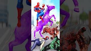 SpiderMan looks to the future Fake Venom Horse gta gtav spiderman marvel homemaranha [upl. by Suertemed585]