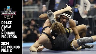 Drake Ayala vs Richard Figueroa 2024 NCAA wrestling championship 125 pounds [upl. by Lynea]