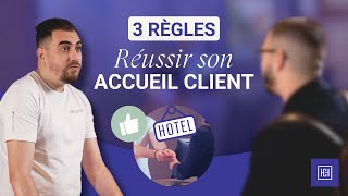 Comment ACCUEILLIR un CLIENT dans un HÔTEL  HAPPYCULTURE [upl. by Anwahsiek896]