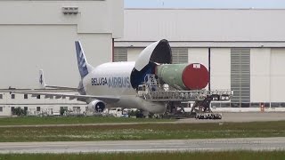 Airbus Beluga unload and load timelapse 45 Minutes in 2 13 [upl. by Ewer]