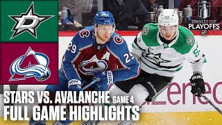 2nd Round Colorado Avalanche vs Dallas Stars Game 4  Full Game Highlights [upl. by Annaeiluj]