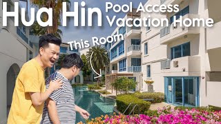 หาบ้านให้ YOU  คอนโดตากอากาศหัวหิน Pool Access Room สุด Rare  The Crest Santora Huahin [upl. by Yelkao]