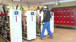 Efficient Electronic Locking for Ski Depots with GANTNER [upl. by Ettelorahc]