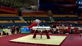 UCHIMURA Kohei JPN  2018 Artistic Worlds Doha QAT  Qualifications Pommel Horse [upl. by Klehm]