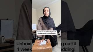 Wedding dress unboxing maryammalik foryou wedding trending viralshort views modesty [upl. by Ellehsar]