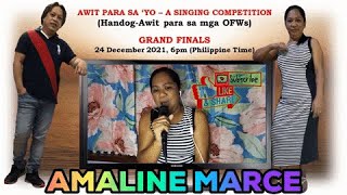 Grand Finalist  AMALINE MARCE Please LIKE SHARE amp SUBSCRIBE [upl. by Elatnahs]