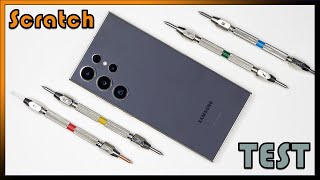 Samsung Galaxy S24 Ultra Scratch Test With Mohs Hardness Test Kit [upl. by Yorel]