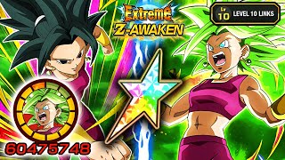 100 EZA STR TRANSFORMING KEFLA LEVEL 10 LINKS SHOWCASE Dragon Ball Z Dokkan Battle [upl. by Ahtanaram]