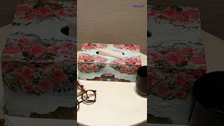 DIY Tissue Box  Decoupage Creations  Fevicryl Hobby Ideas India [upl. by Norrie]