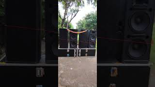 P Audio 400 Watt speaker dj bass sound bhojpuri Dj CM Sound [upl. by Kissee680]