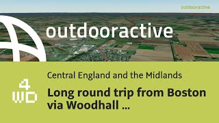 offroad route in Central England and the Midlands Long round trip from [upl. by Bonn]