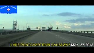 Lake Pontchartrain Causeway Southbound 26 Miles Time Lapse Drive [upl. by Eiraminot]