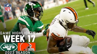 New York Jets vs Cleveland Browns  2023 Week 17 Game Highlights [upl. by Ahgem]