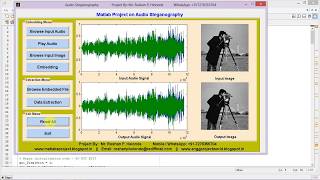 Audio Steganography Using Image Processing Full Matlab Project Code [upl. by Adnauqaj71]