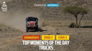 Trucks Top moments  Stage 3  Dakar2024 [upl. by Turoff734]