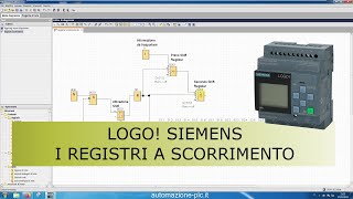 Programmazione LOGO Siemens registri a scorrimento concatenati [upl. by Eenitsed]