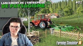 LANCEMENT DE LENTREPRISE DE PAYSAGISTE  LES PREMIERS CLIENTS NOUS APPELLENT  2 FS19 🚜 [upl. by Lourie748]