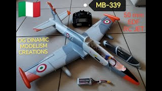 MB339 EDF 50 mm RCJET  esordio nel forte vento [upl. by Sothena159]