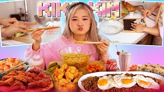 ENG SUB ASMR COOKING amp EATING MUKBANG  ASIAN FOOD KIMBAP RAMEN [upl. by Macario471]