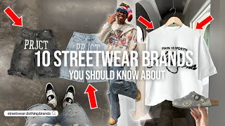 TOP 10 STREETWEAR BRANDS YOU SHOULD KNOW ABOUT  FALL 2024 [upl. by Enirac]